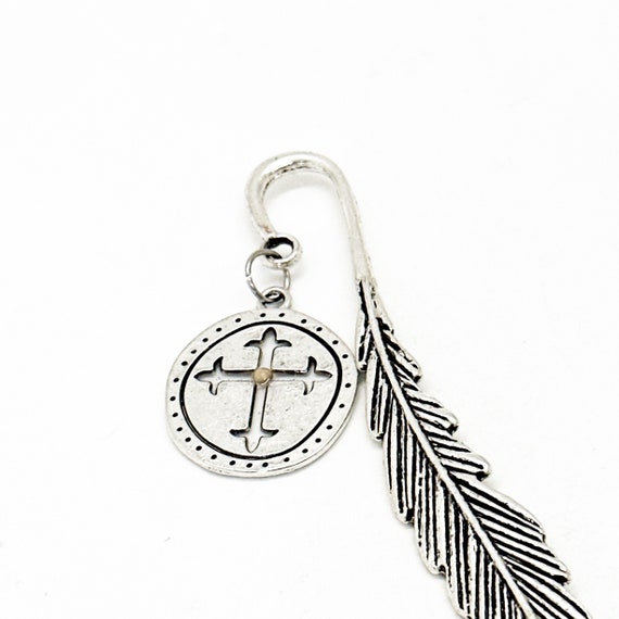 Mustard Seed Round Cut Out Cross Charm Bookmark, Faith Gift, Matthew 17 20, Move Mountains, Small Faith, Scripture Gifts, Christian Gifts