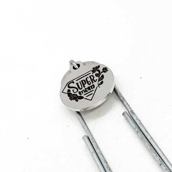 Super Mom Bookmark, Mom Gift, Gift for Mom, Bookmark Gift, Wife Gift, Gift For Her, Charm Bookmark, Mom Reader, Mom Bible Bookmark