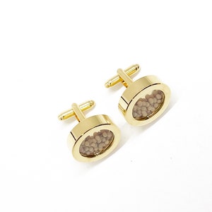 Mustard Seed Cufflinks, Goldtone Cufflinks, Pastor Appreciation, Mustard Seed Faith Gift For Him, Man Of Faith, Preacher Gift