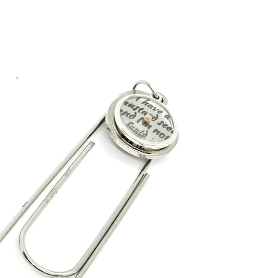 I Have A Mustard Seed And I’m Not Afraid To Use It Charm Bookmark,Faith Quote Gifts, Bible Bookmark Mustard Seed Paperclip, Mountain Moving