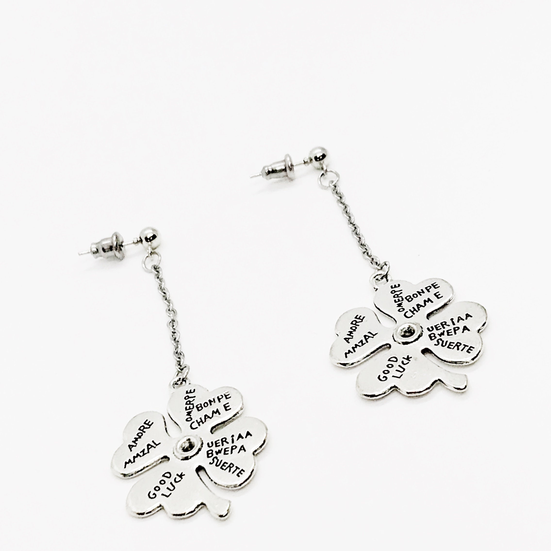 Shop Four Leaf Clover Dangling Earrings with great discounts and