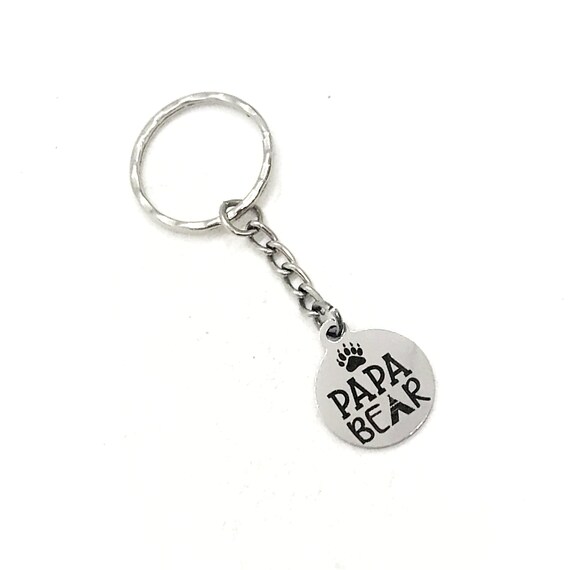 Fathers Day Gift, Papa Bear Keychain, Papa Keychain, Dad Keychain, Protective Dad Keychain, Dad Gift, Daddy Gift, Gift For Dad from Kids