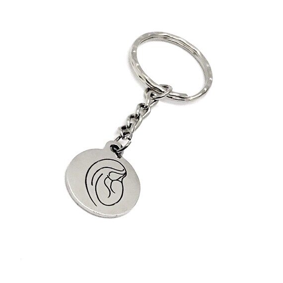 Mother and Child Keychain, Mom and Baby Keychain, New Mother Gift, New Mama Gift, Midwife Gift, Doula Gift, Mama And Baby Charm
