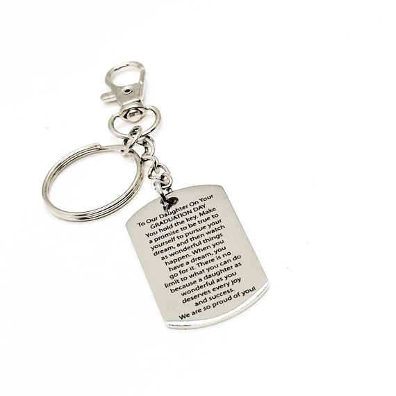 Daughter Graduation Gift Clip On Keychain, We Are So Proud Of You, New Car, Going To College, Dream Big Dreams, Motivation, Encouragement