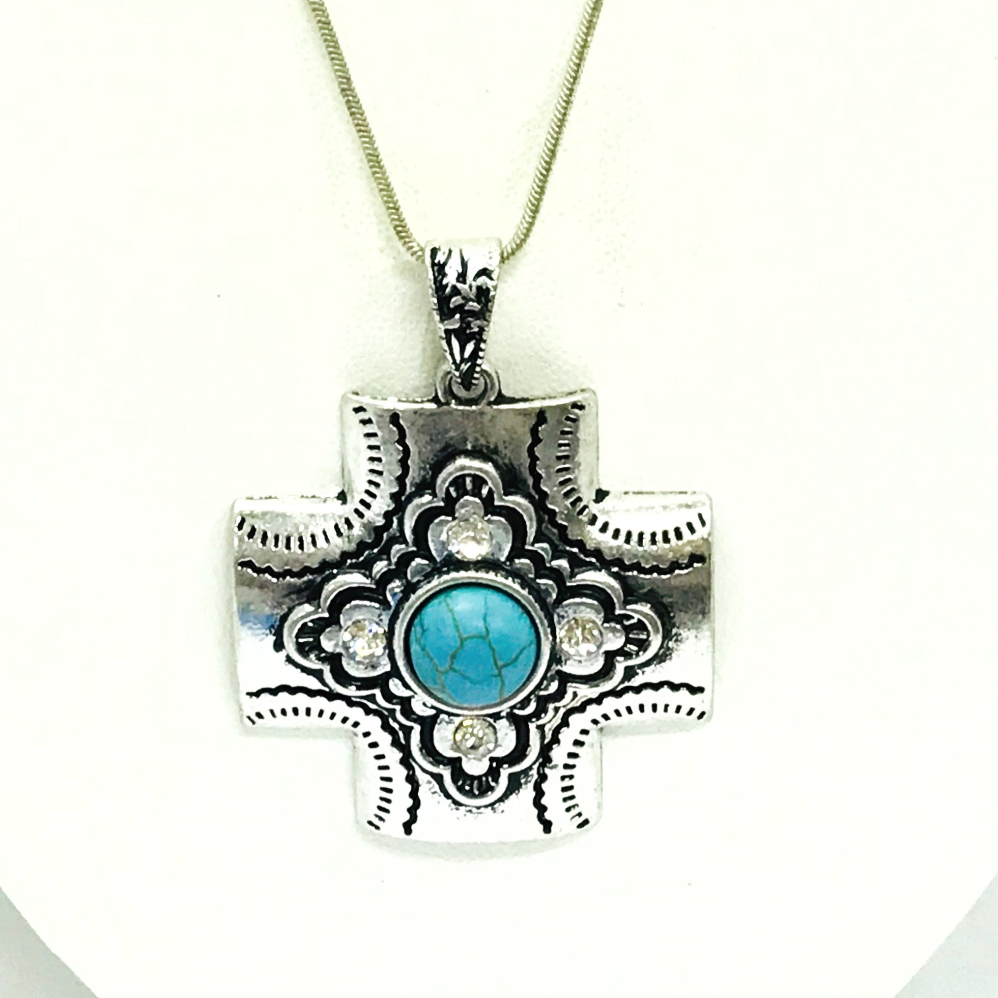 Country cross necklace deals
