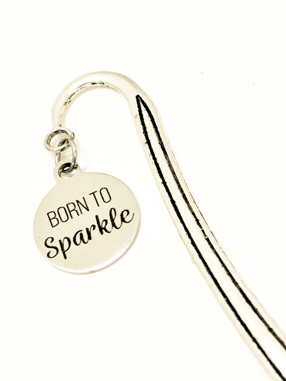 Reader Gifts, Born To Sparkle Bookmark, Planner Gifts, Bookmark Gifts, Reader Bookmarks, Reader Accessories, Daughter Gift, Achirvement Gift