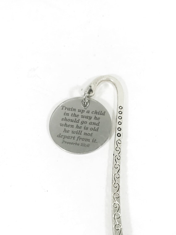 Christian Bookmark, Train Up A Child Bookmark, Bible Verse Gift, Bible Bookmark, Planner Bookmark, Scripture Bookmark, New Mom Gift