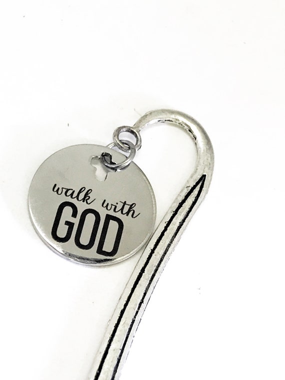 Planner Charm, Walk With God Bookmark, Planner Accessories, Bookmark Charm, Planner Accesories, Book Charm, Christian Gifts, Christian Charm