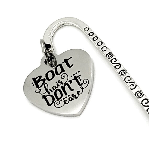 Bookmark Gift, Boat Hair Don’t Care Boomark, Summer Reading Bookmark, Beach Lover Bookmark, Lake Lover Bookmark, Gift For Her, Reader Gift