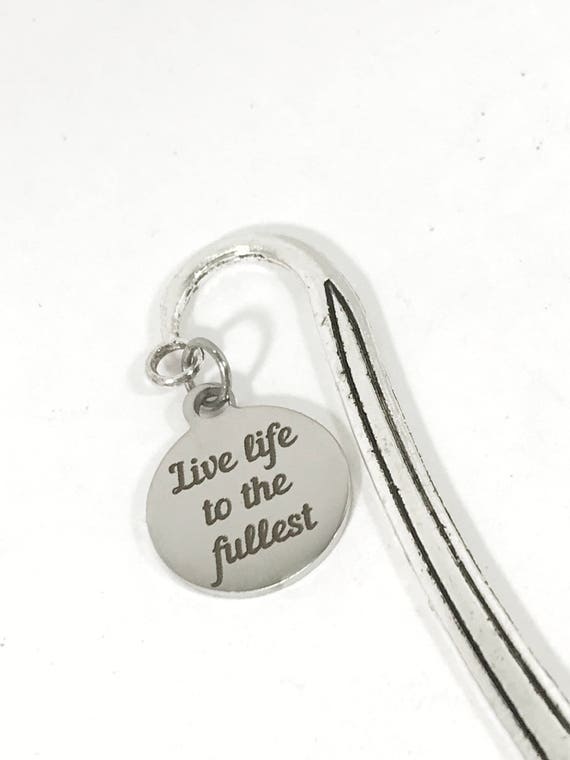 Live Life To The Fullest Bookmark, Bible Bookmark, Planner Bookmark, Planner Accessories, Reader Gifts, College Student Gifts, Book Gift