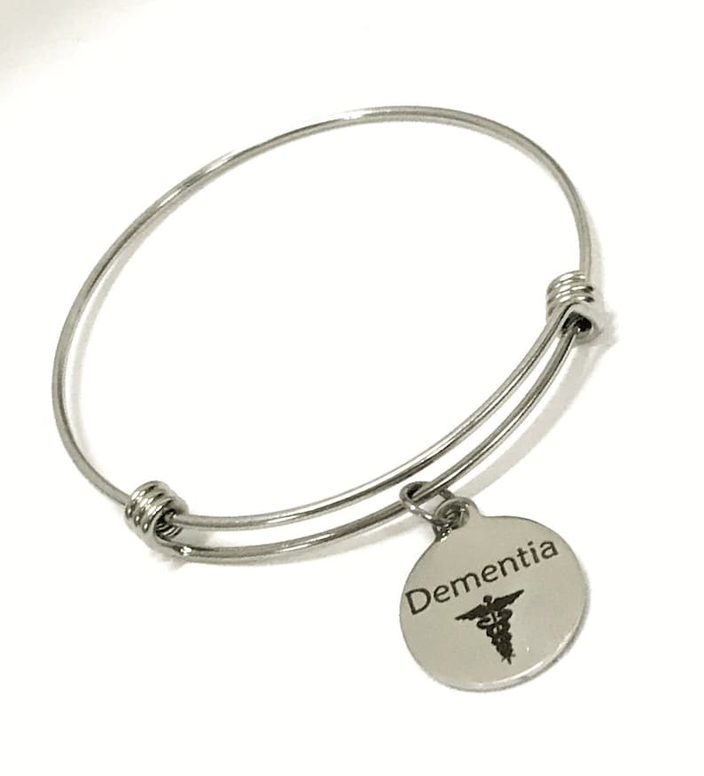 Dementia ID Bracelet Dementia Charm Bracelet Dementia Etsy