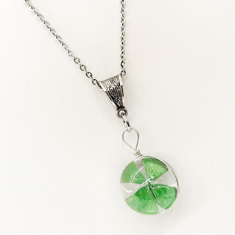 Good Luck Pendant Four Leaf Clover Pendant Graduation Gift Four Leaf Clover Necklace 4 Leaf Clover Good Luck Jewelry Good Luck Gift