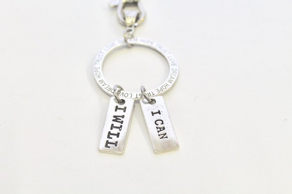 Motivational Keychain Gift, Hope Trust love Dream Keychain, Encouragement Gift For Her, Graduation Gift, Motivation Gift, Inspirational Gift