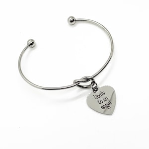 Uncle To An Angel Charm Bracelet, Uncle Gift, Remembering Loss, Nieces and Nephews, Family Gifts, Uncle Loss, Uncle Jewelry Gift