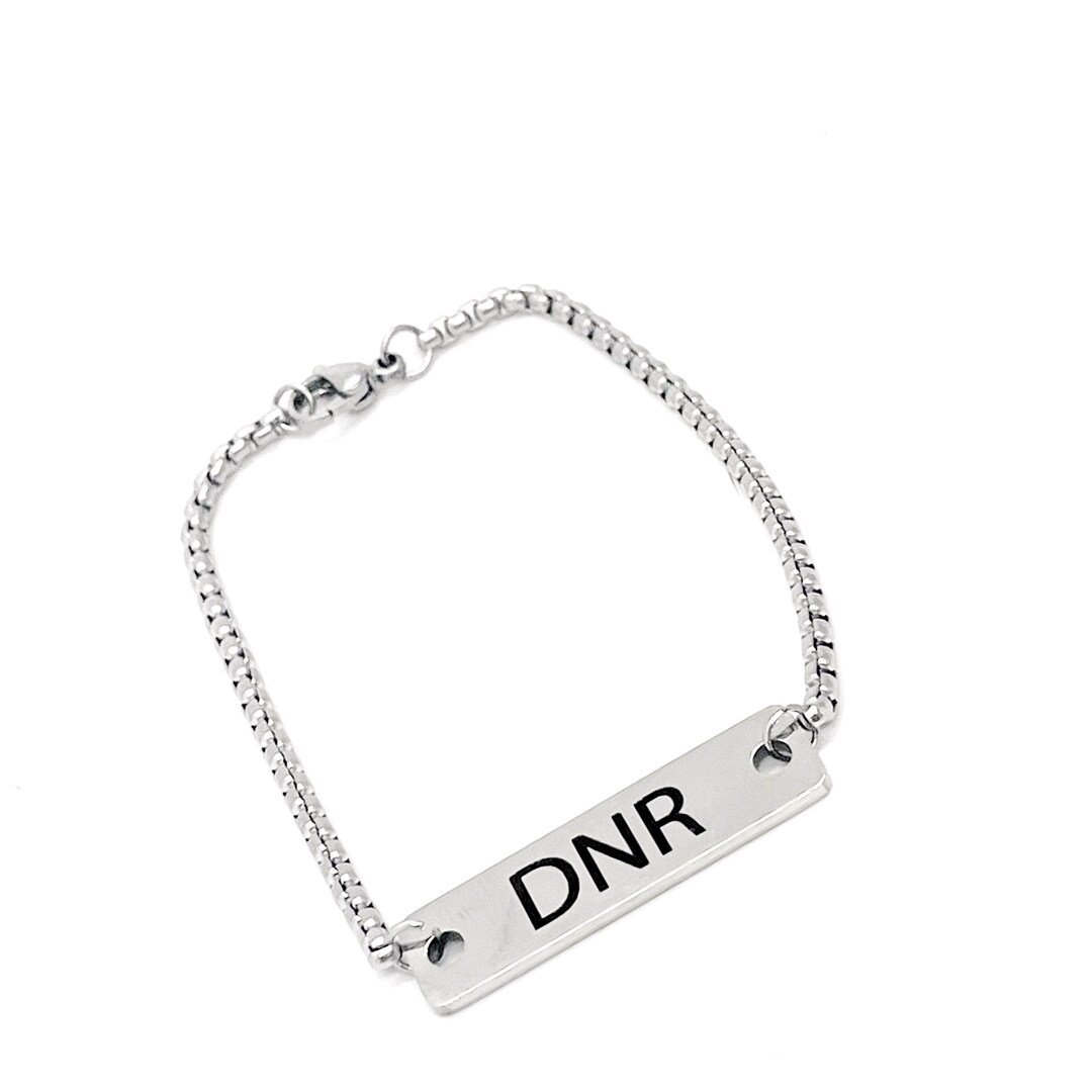 DNR Medical Bracelet DNR Notice Awareness DNR Jewelry Etsy