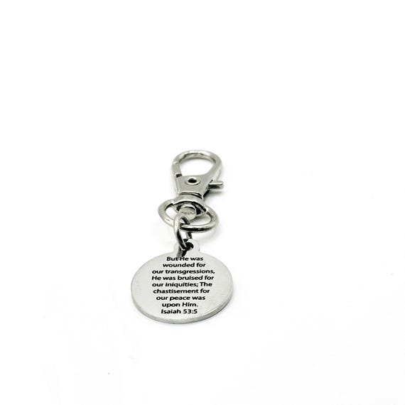 Isaiah 53 5 19mm Clip On Charm Faith Jewelry