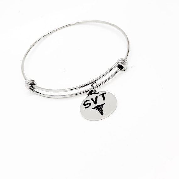 SVT Medical Charm Bracelet, Supraventricular Tachycardia Awareness, Medical Notification, Medical Notice, Heart Condition, Caregiver Notice