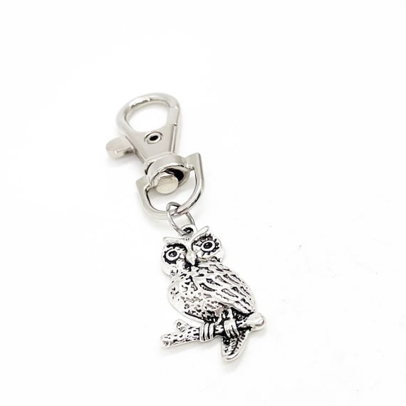 Owl Gift, Owl Clip On Charm, Owl Lover Gift, Smarty Gift, Graduation Gift, Backpack Charm, Bag Charm, Purse Charm, Owl Charm, Sorority Gift