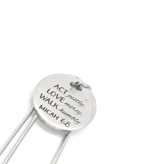 Christian Gift, Act Justly, Love Mercy, Walk Humbly Bookmark, Micah 6 8 Bookmark, Scripture Gift, Bible Bookmark, Planner Bookmark