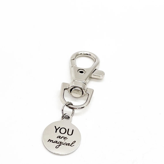 Motivation Gift, You Are Magical Clip On Charm, Encouragement Gift, Love Gift, Daughter Gift, Wife Gift, Motivating Quotes, Purse Charm