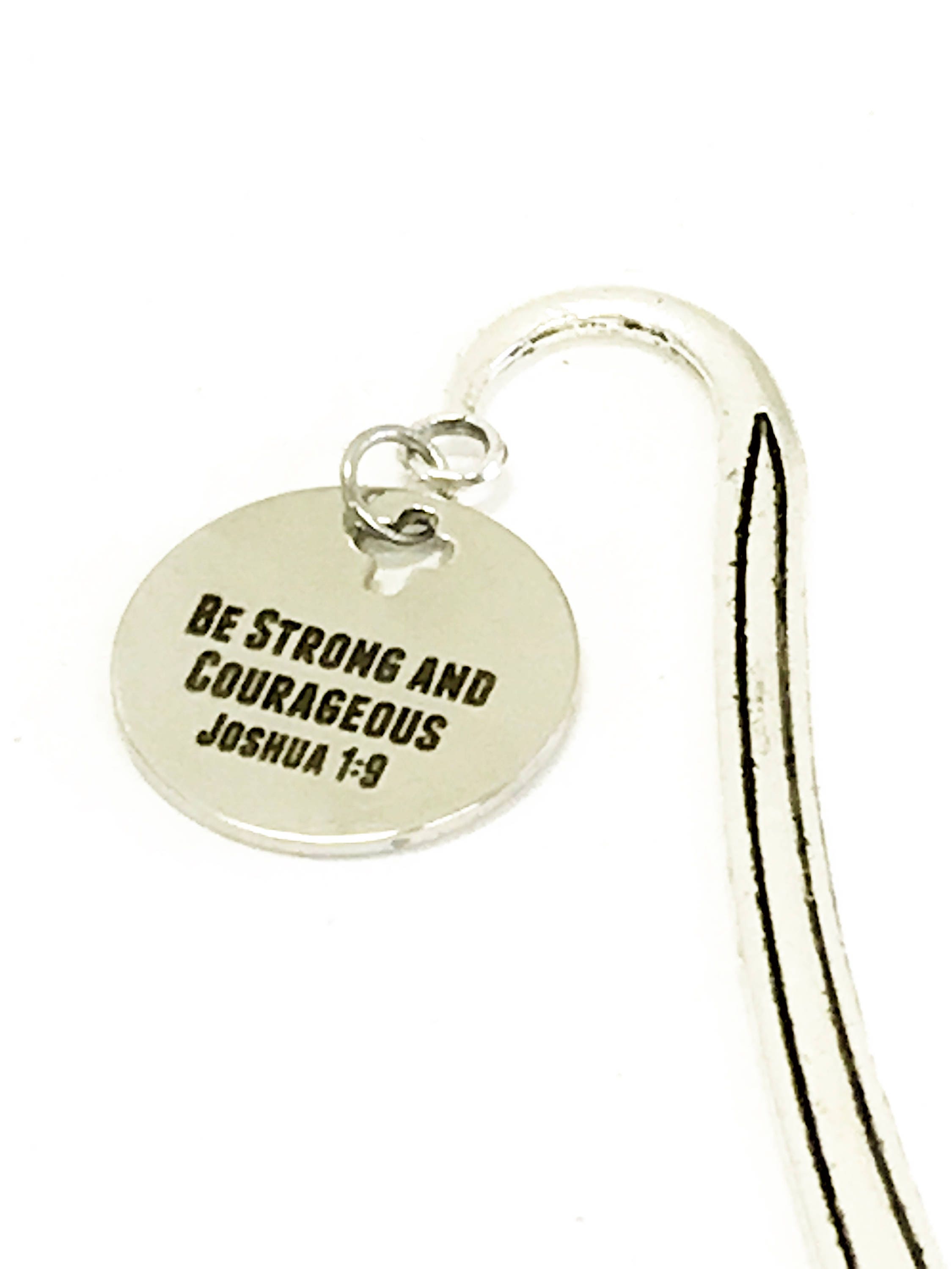 Be Strong And Courageous Bookmark, Bible Bookmark, Bible Gifts, Scripture Gift, Joshua 1:9 Bible Verse Gift, Planner Bookmark, Bible Marker