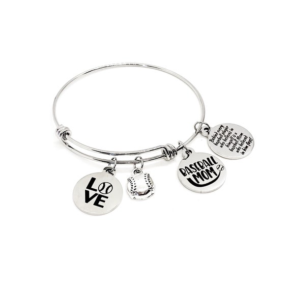 Baseball Mom Bracelet, Gift for Baseball Mom, Team Mom Gifts