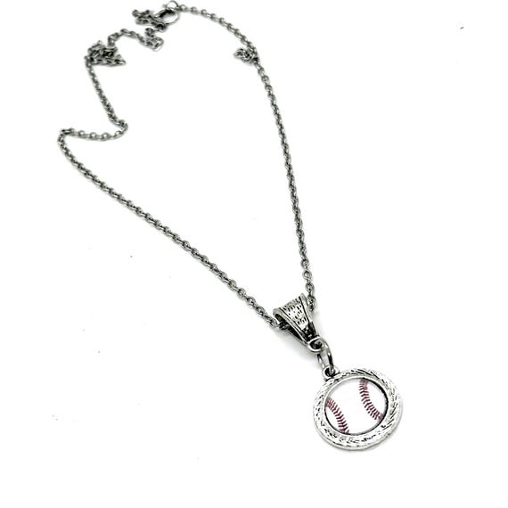 Baseball Pendant Necklace, Mom Gift, Wife Gift, Gift For Her, Sports Mom, Baseball Girlfriend, Team Mom, Friend Gift, Senior Mom Gift