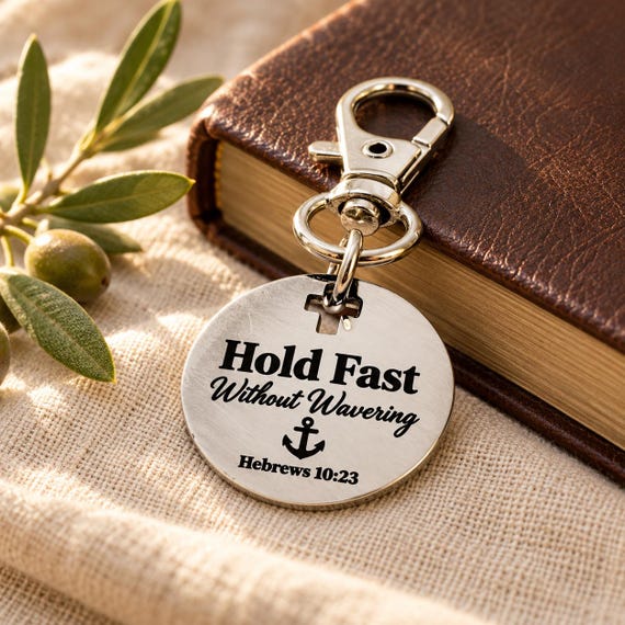 Hold Fast Without Wavering Clip On Charm