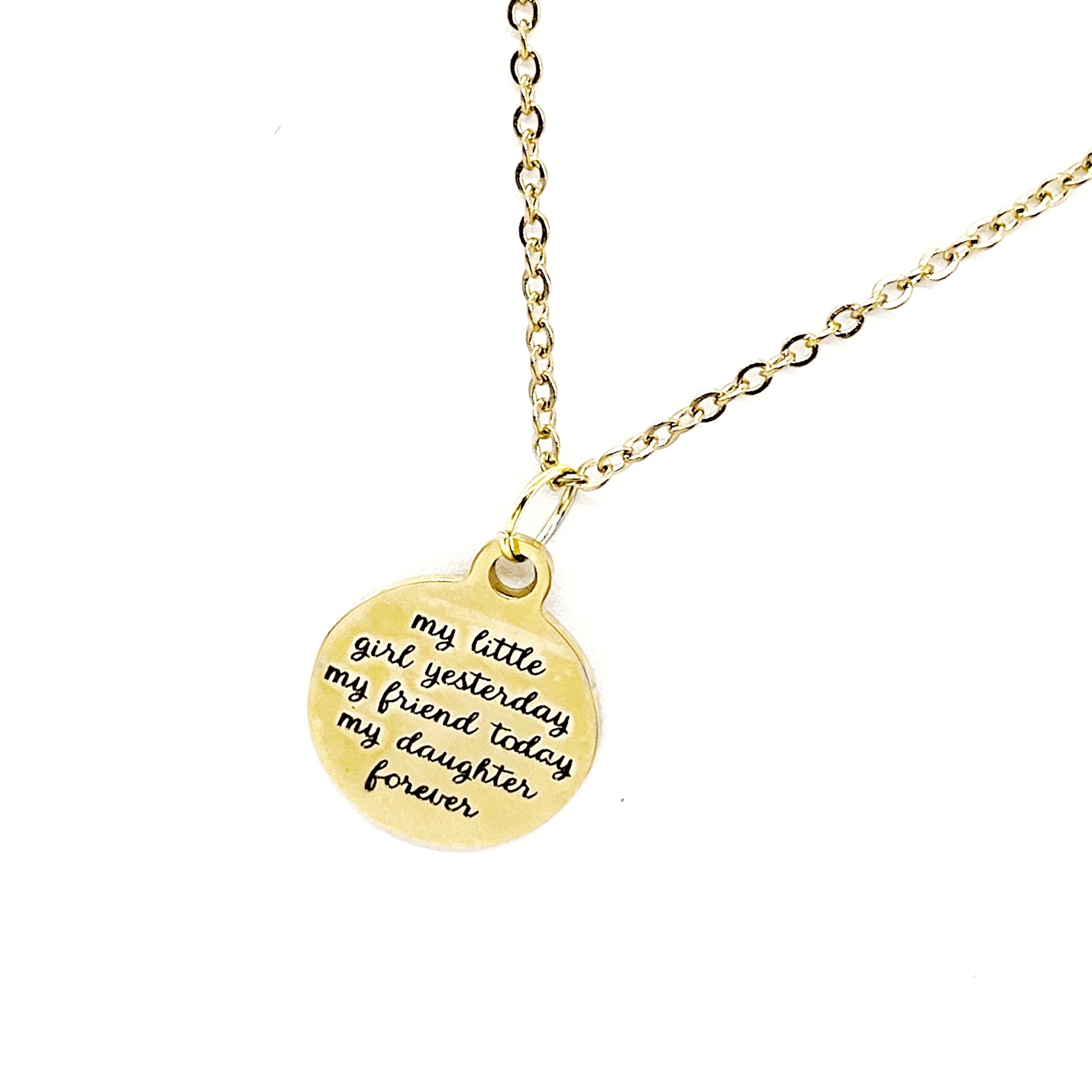 Daughter Gift My Little Girl Yesterday My Friend Today My Daughter Forever Necklace Daughter Necklace Gift for Her Daughter Christmas Etsy UK