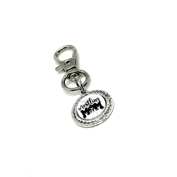 Wrestling Mom Clip On Bag Charm, Love My Wrestler, Gift For Her, Team Mom Gifts, Mothers Day, Gift For Her, Wife Gift, Friend Gift