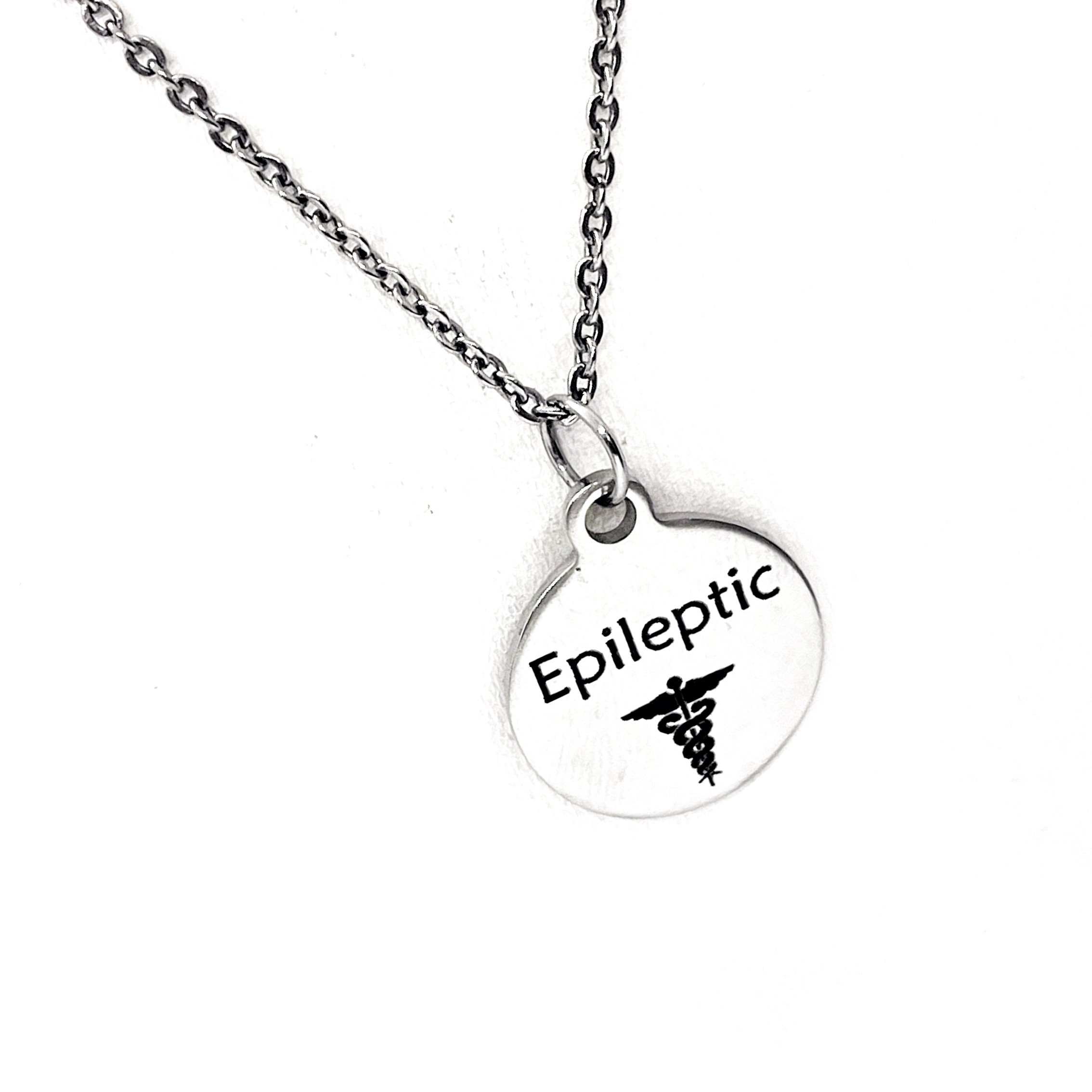 Epileptic Necklace Epileptic Medical ID Epileptic Medical