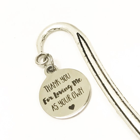 Stepmother Gift, Mother In Law Gift, Thank You For Loving Me As Your Own Bookmark, Gift For Stepmom, Stepmom Gift, Gift For Mother In Law