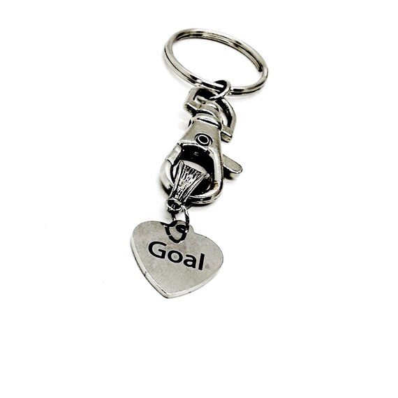 Goal Charm Keychain, Goal Setter Gift, Wife Gift, Husband Gift, Friend Gift, Gift For Her, Gift For Him, Going To College, Son, Daughter