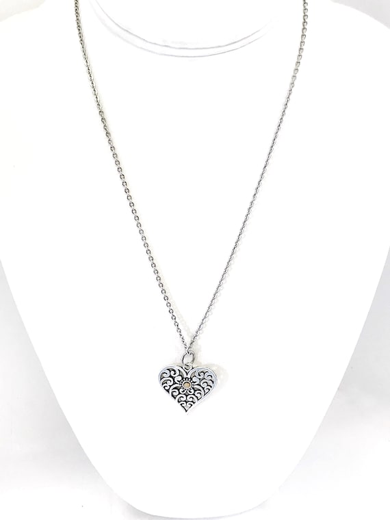 Oneress Collana Con Ciondolo A Forma Di Seme Di Senape, Cuore E Farfalla - Acciaio Inox Con Zirconi - Regalo Religioso Significativo Per Donne E Ragazze - 5