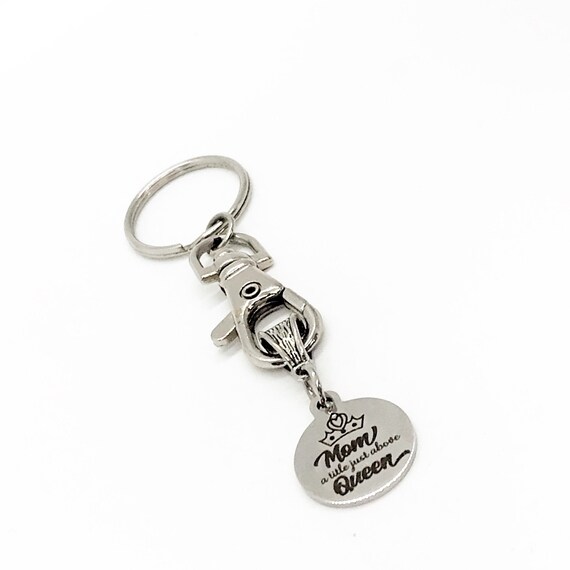 Mom Gift, Mom A Title Above Queen Keychain, New Mom Gift, Gift For Mom, Mothers Day Gift, Mom Christmas, Mom Birthday, C711