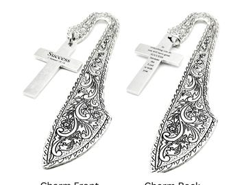 Success Scripture Cross Bookmark Stainless Steel Bible Verse Faith Bookmark Christian Gift Inspirational Religious Bookmark