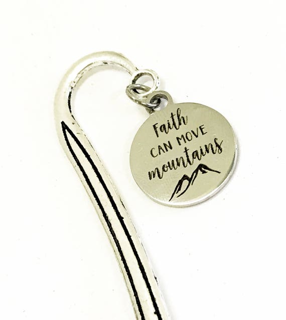 Spiritual Gifts, Faith Can Move Mountains Bookmark, Reader Gifts, Christian Planner Accessories, Scripture Planner Bookmark, Christian Gifts