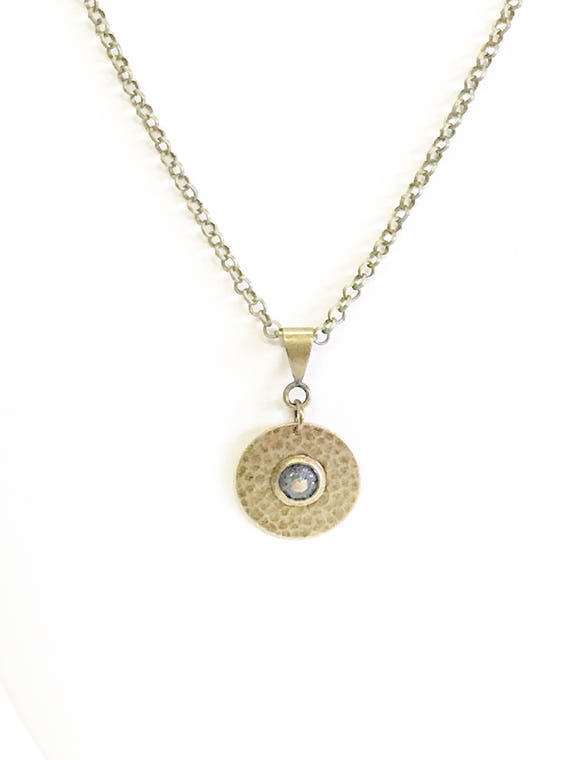 Antique Brass Circle Mustard Seed Necklace, Luke 17:6 Bible Verse Religious Jewelry Gift For Her, Faith Jewelry Graduation Gift For Daughter