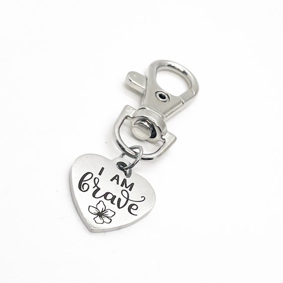 Affirmation Gift, I Am Brave Clip On Charm, Daughter Gift, Granddaughter Gift, Love Gift, Wife Gift, Son Gift, Love Reminder, Gift For Him