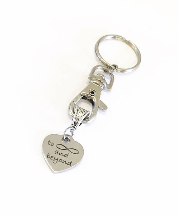 Love Gifts, To Infinity And Beyond Keychain, Daughter Gift, Son Gift, Wife Gift, Love Jewelry Gift For Her, New House Gift, New Car Gift