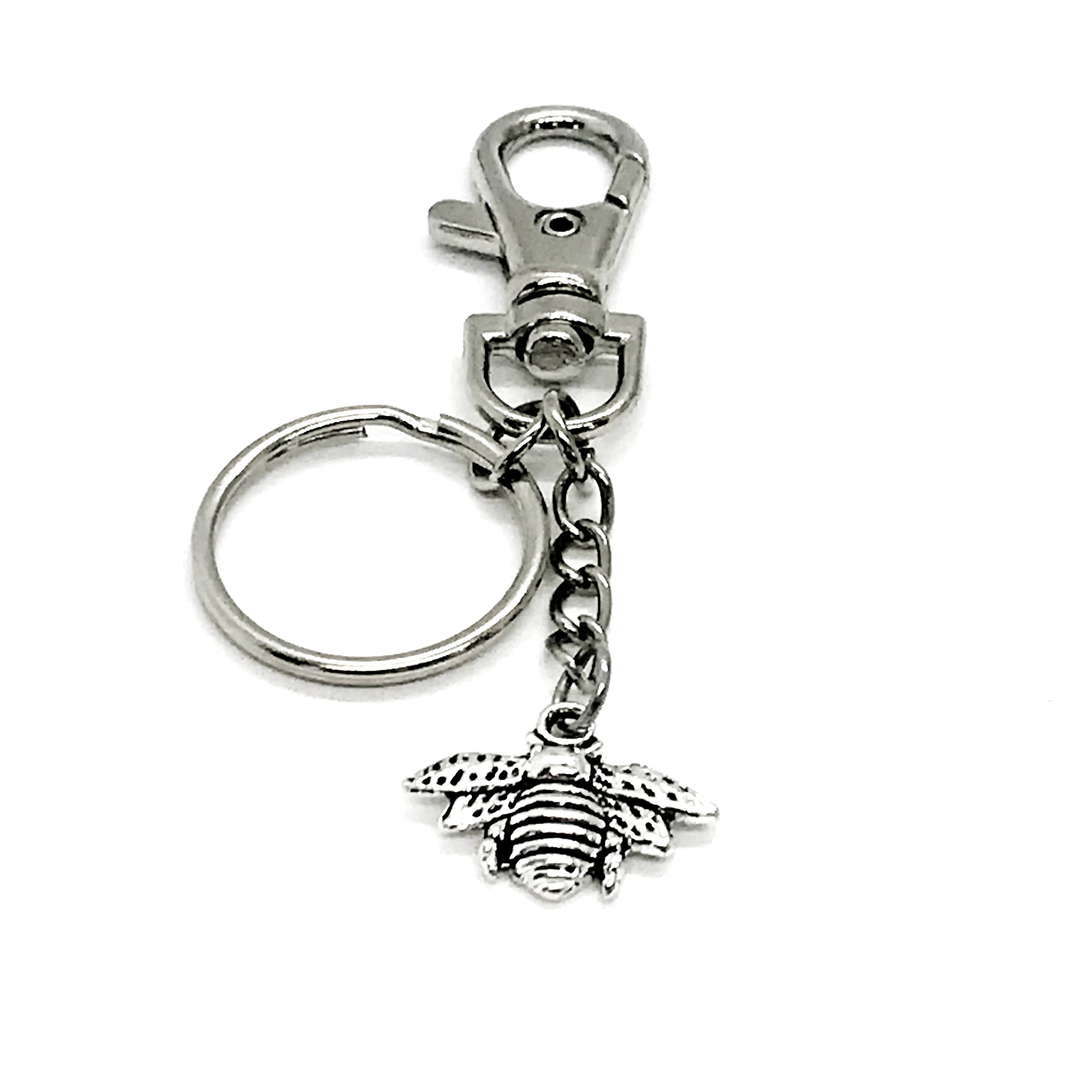 Bee Keychain Bee Charm Keychain Encouragement Gift Etsy