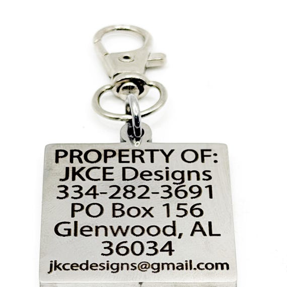 Personalized Stainless Steel Clip On Tag