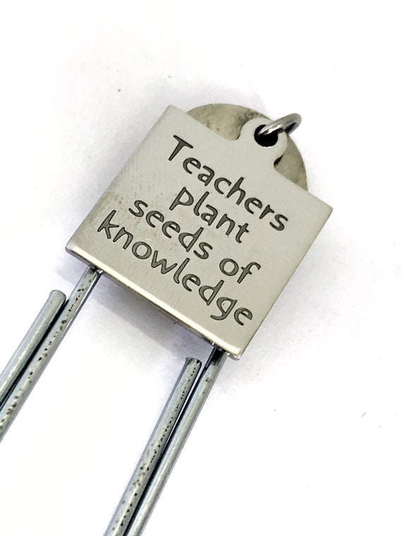 Planner Bookmark, Teachers Plant Seeds Of Knowledge Bookmark, Teacher Bookmark, Teacher Gift, Planner Accessories, New Teacher Planner Charm