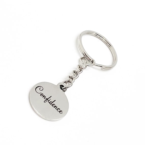Keychain Gift, Confidence Keychain, Encouragement Gift, Encouraging Her, Affirmation Gift, Affirmation Words, Encouraging Words