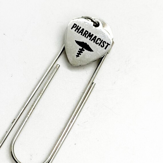 Pharmacist Charm Bookmark, Pharmacy School Student, Gift for Her, Gift For Him, Son, Daughter, Husband, Wife, Graduation Gift, Planner Book