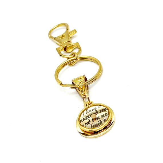 Goldtone I Have A Mustard Seed Quote Charm Key Chain, Mountain Moving Faity Matthew 17 20, Christian Gifts, Baptism, Sunday School Gifts