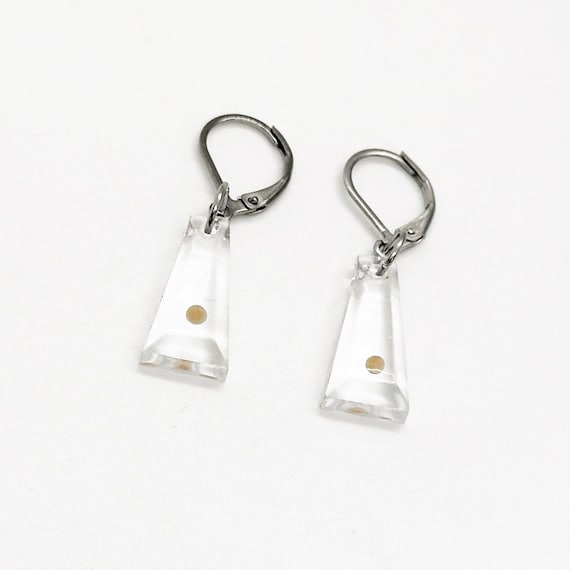 Mustard Seed Resin Charm Lever Back Earrings, Matthew 17 20 Earrings, Faith Jewelry, Bible Verse Gift, Scripture, Christian Faith