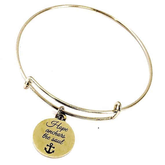 Christian Bracelet, Hope Anchors The Soul Bracelet, Christian Woman Gift, Christian Daughter, Hebrews 6 19 Bracelet, Sympathy Jewelry Gift