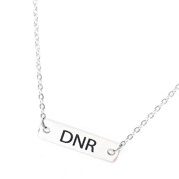 Medical Awareness Jewelry, DNR Necklace, Medical Choices, My Medical Decision, Medical Condition Jewelry, DNR Notice, Medical Notice