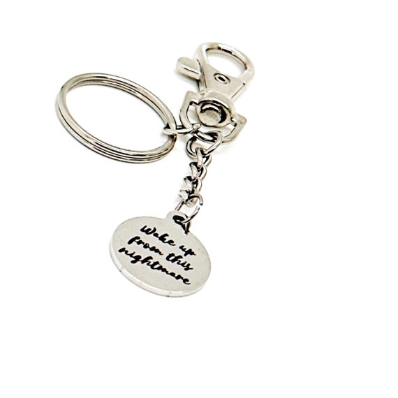 Wake Up From This Nightmare Charm Keychain, Recovery Gift, Divorce Gift, Starting Over, New Beginnings, Sympathy Gift, Healing Gifts